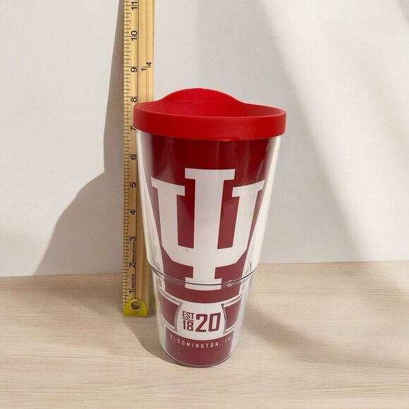 Indiana Hoosiers IU Tervis USA Double Walled Insulated Tumbler Travel Mug - Picture 3 of 6